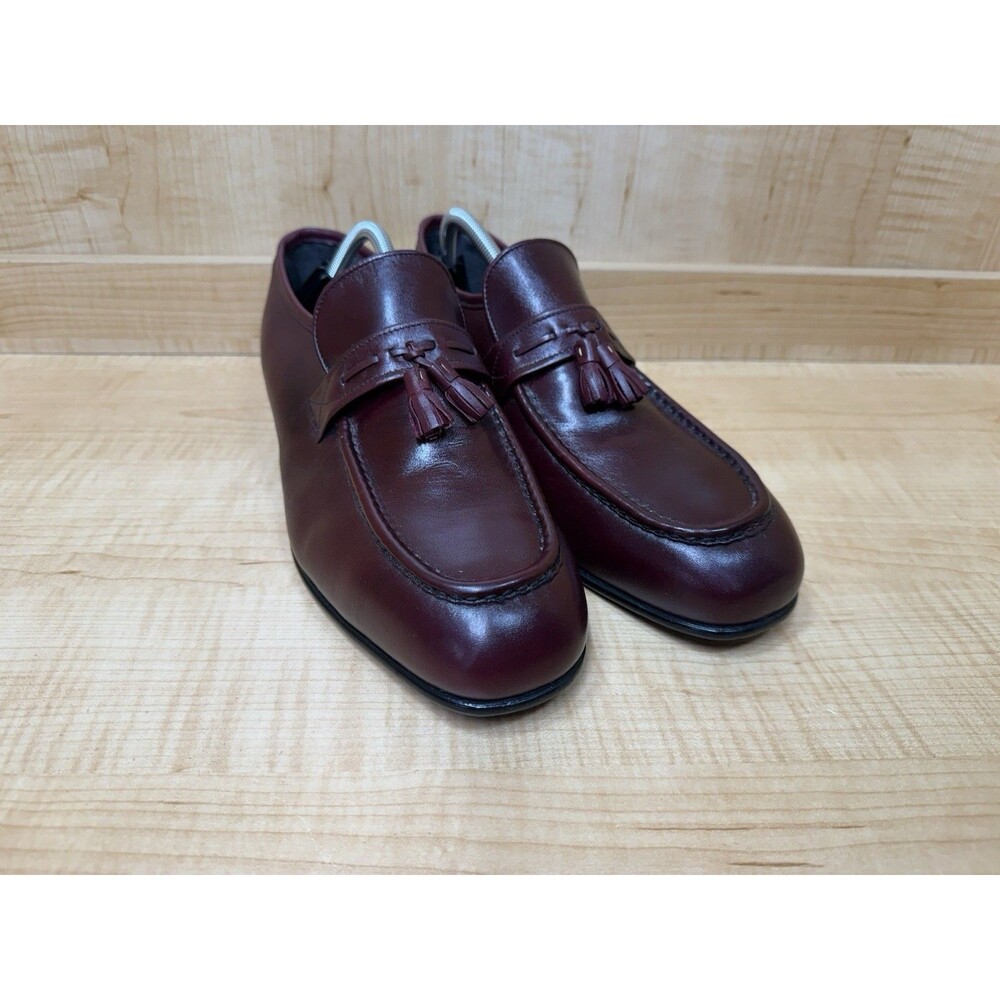 Bostonian Iron Age Burgundy Leather Steel Safety Toe Loafer Mens 11W
